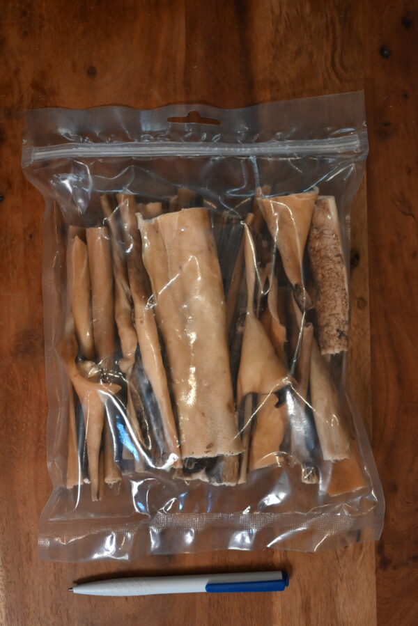 Hertenkophuid strips – ca. 15 cm (250 g)