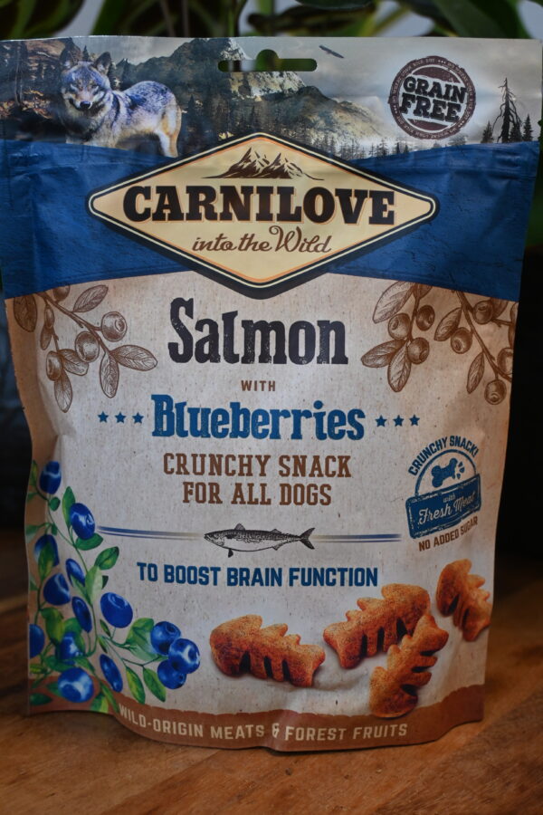 Zalm en Bosbessen Crunchy Snack 200g - Carnilove
