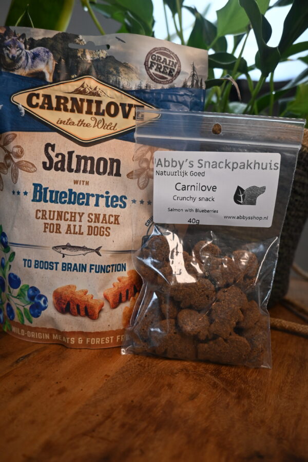 Zalm en Bosbessen Crunchy Snack 200g - Carnilove