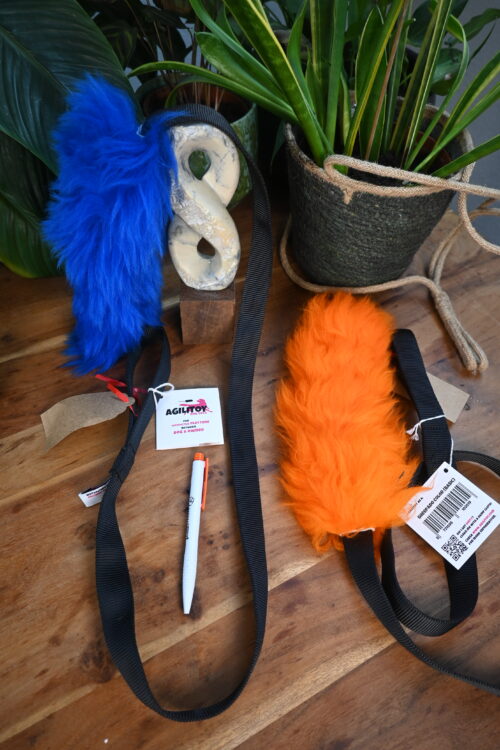 Trekspeeltje met schapenvacht 130 cm