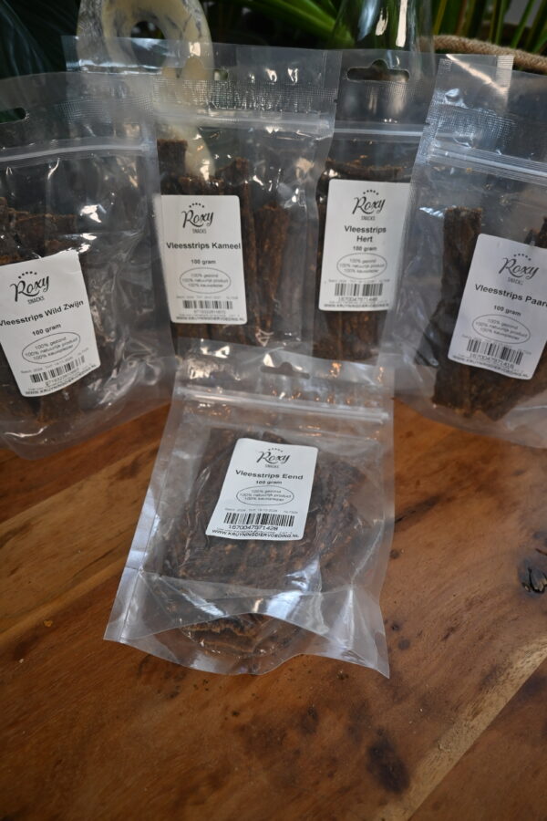Hert Vleesstrips 100g - Kruyning