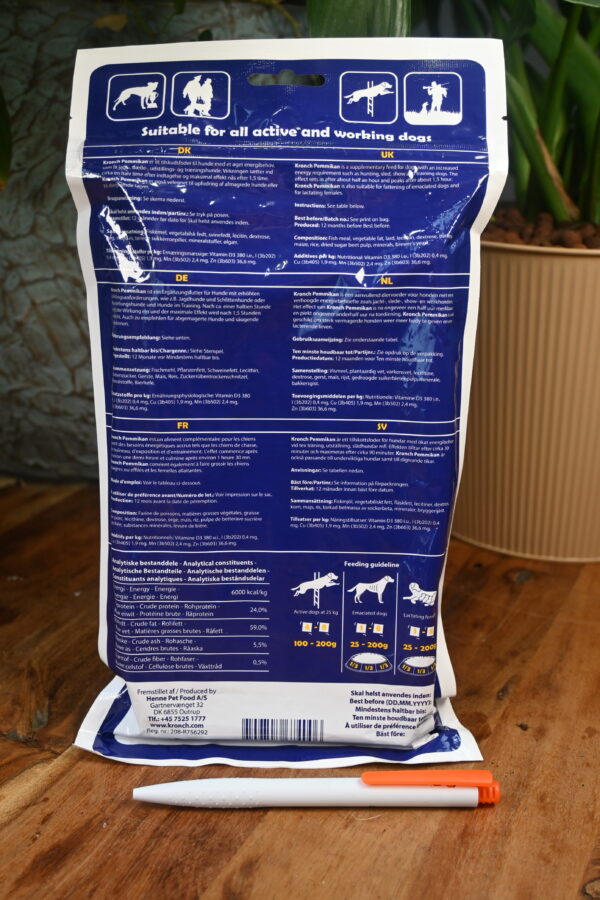 Kronch Pemmican achterkant Zalm Energiereep - Kronch Pemmikan