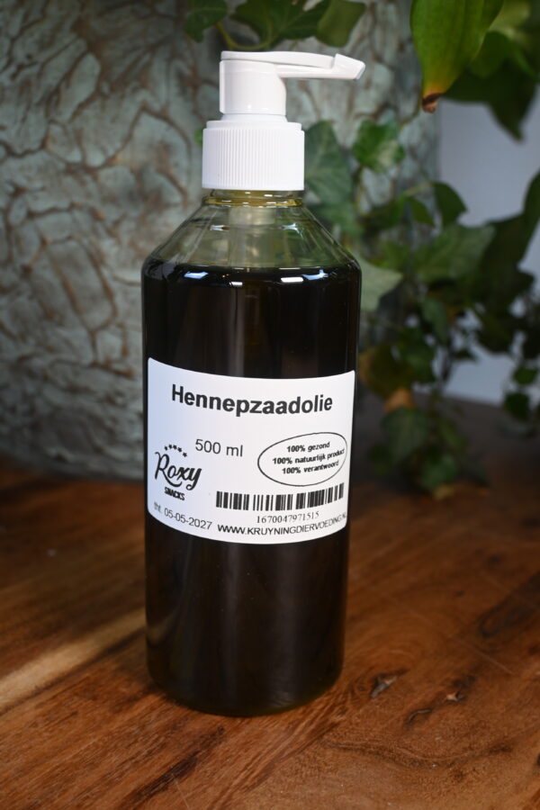 Hennepzaadolie pompverpakking 500ml
