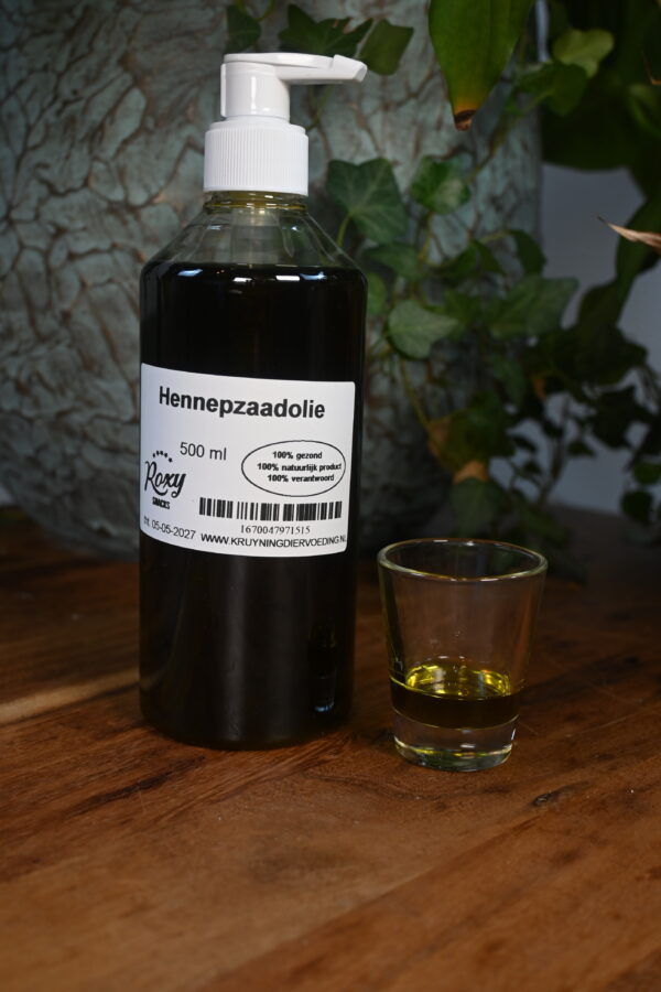 Hennepzaadolie pompverpakking 500ml