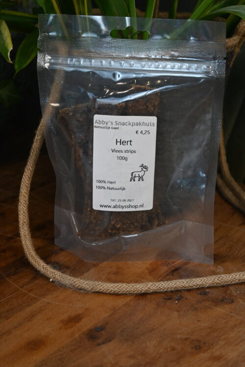 Vleesstrips Hert Hert Gedroogde Vleesstrips 100g