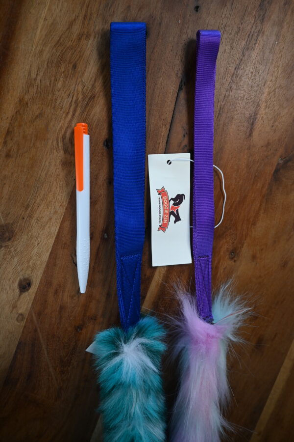 Bungee hondenspeelriem 180 cm met imitatiebont