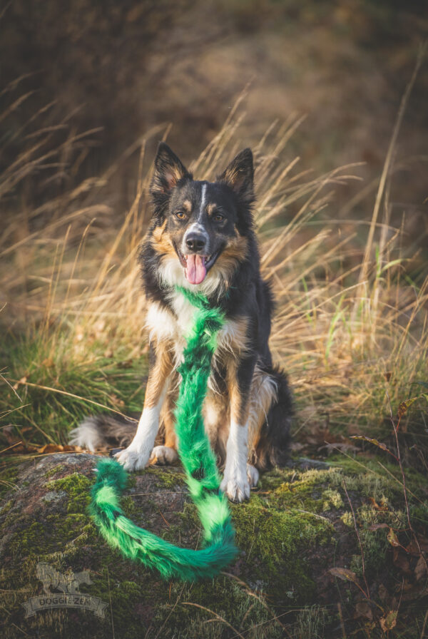 Hondenspeelriem met imitatiebont 120cm