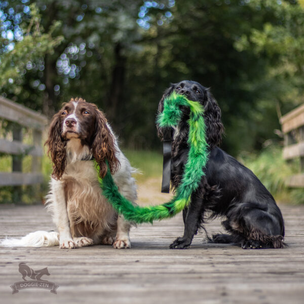 Hondenspeelriem met imitatiebont 120cm