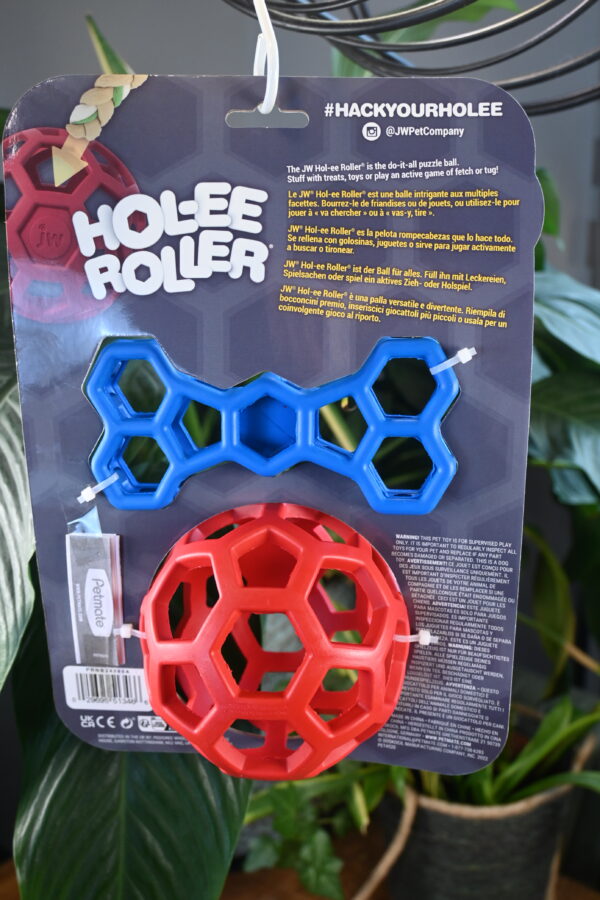 JW-Hol-EE-Duo JW Hol-EE Gatenbal Duo – multifunctioneel hondenspeeltje