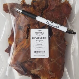 Struisvogel Vlees Gedroogd 150g